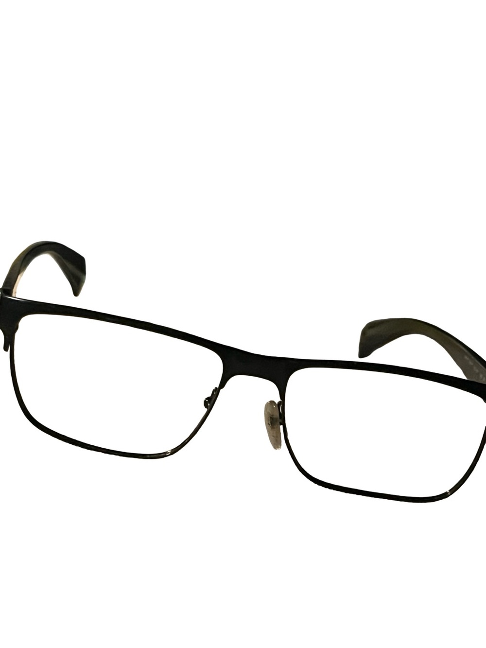 Prada Men's Rectangular Metal Glasses in Black frames only